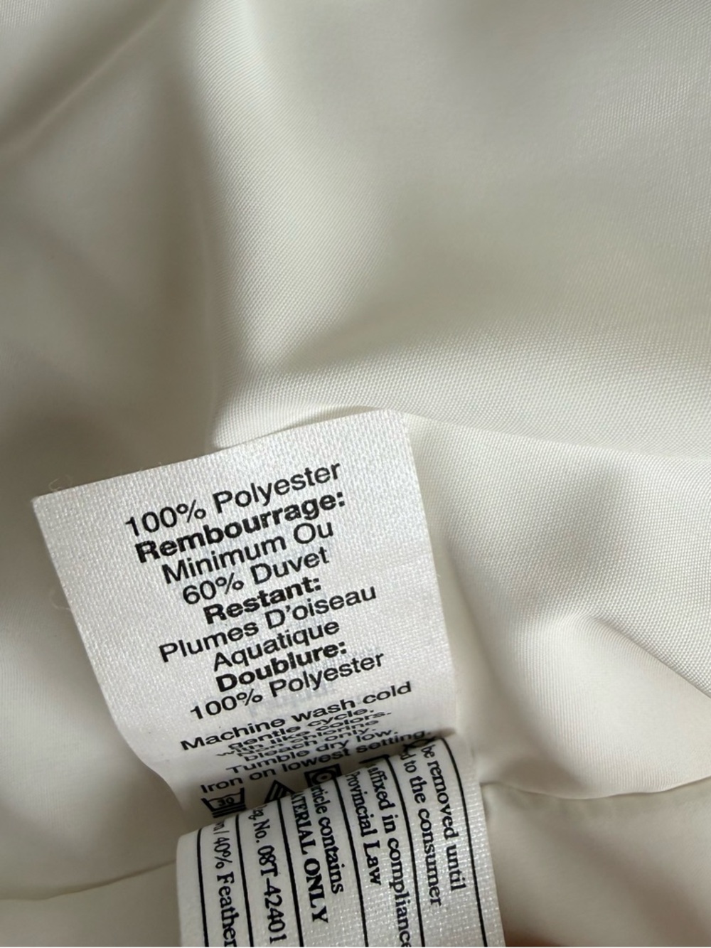 J. Crew Quilted Ivory Vest Size Small - Picture 6 of 6